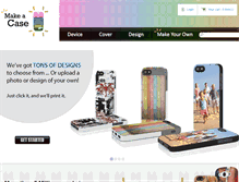 Tablet Screenshot of makeacase.com
